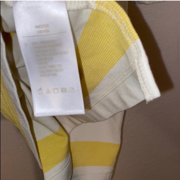 FOSSIL Yellow & White Striped Top - Picture 6 of 7